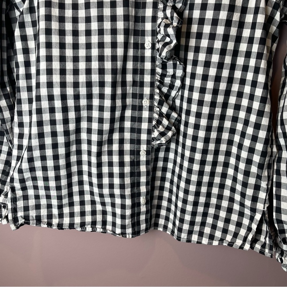 J Crew Cottage cotton poplin top gingham BP623 (2023 style) - Picture 6 of 14